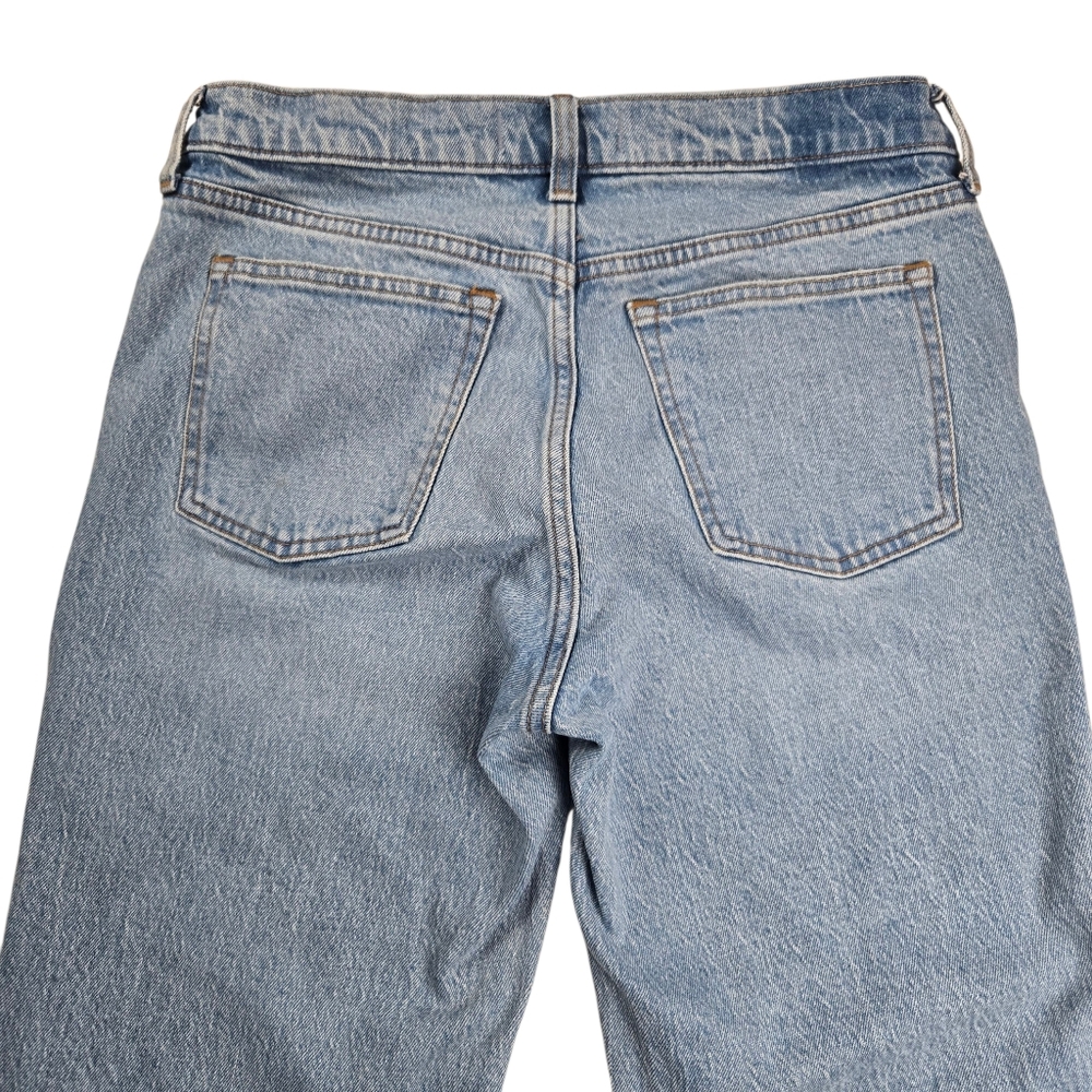 Abercrombie & Fitch Women Sz 28 The 90s Straight Mid-Rise Medium Wash Denim Jean - Picture 7 of 15